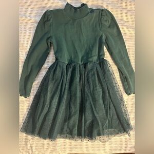 GAP Teal Long Sleeve Kids Dress
